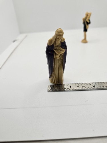 VINTAGE 8 Pc Nativity Set ART PLASTICS Hong Kong 1960s Christmas Manger Scene - Picture 16 of 21