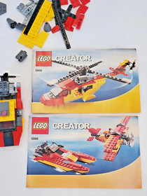 LEGO Creator 3 in 1 Roto Rescue 5866 w 4 Builds Incl Instructions Released 2010