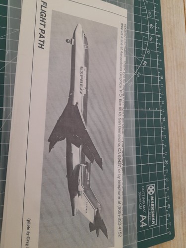 1:200 Aeroplane decals Federal Express Airlines Boeing 727 Fed Ex Waterslide - Picture 9 of 9