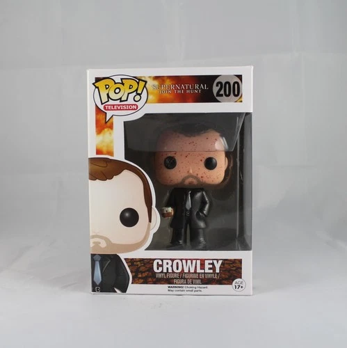 Funko Pop! Supernatural's Crowley (#200) - Bloodied/Metallic (Silver Tie)