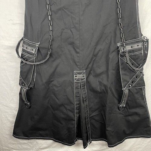 Tripp NYC Rock Damen Small Dang Goodman Goth Punk Rave Cargo Ketten Nieten Spike - Bild 21 von 22