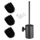 Wall Mounted Toilet Brush and Holder Set, 304 Stainless Steel Toilet Bowl Bru...