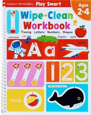 Play Smart Wipe-Clean Workbook: Ages 2-4: Tracing, Letters, Numbers, Shapes... 