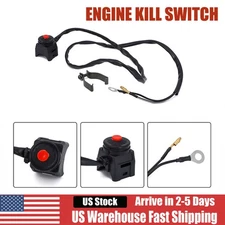 Engine Kill Switch Button Kit Set For Kawasaki Suzuki KX60 KX65 KX85 KX80 DRZ400