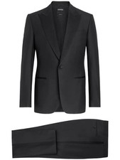 ZEGNA 'Trofeo 600' Wool  Silk Black Tuxedo SZ 54R/44US.