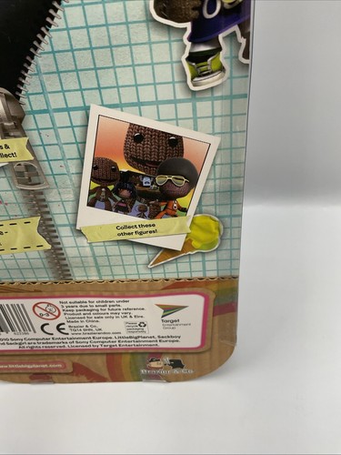 Playstation Little Big Planet Collectable 6” Sackboy Afro Figure New On Card - Picture 10 of 16