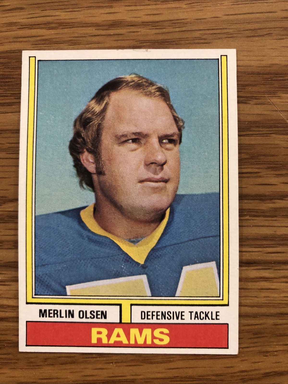 1974 TOPPS FOOTBALL #205 MERLIN OLSEN HOF SET BREAK COMB SHIP NO RES CB