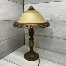 Dale Tiffany TA100946 Parisian Accent Lamp, Antique Gold and Art Glass Shade