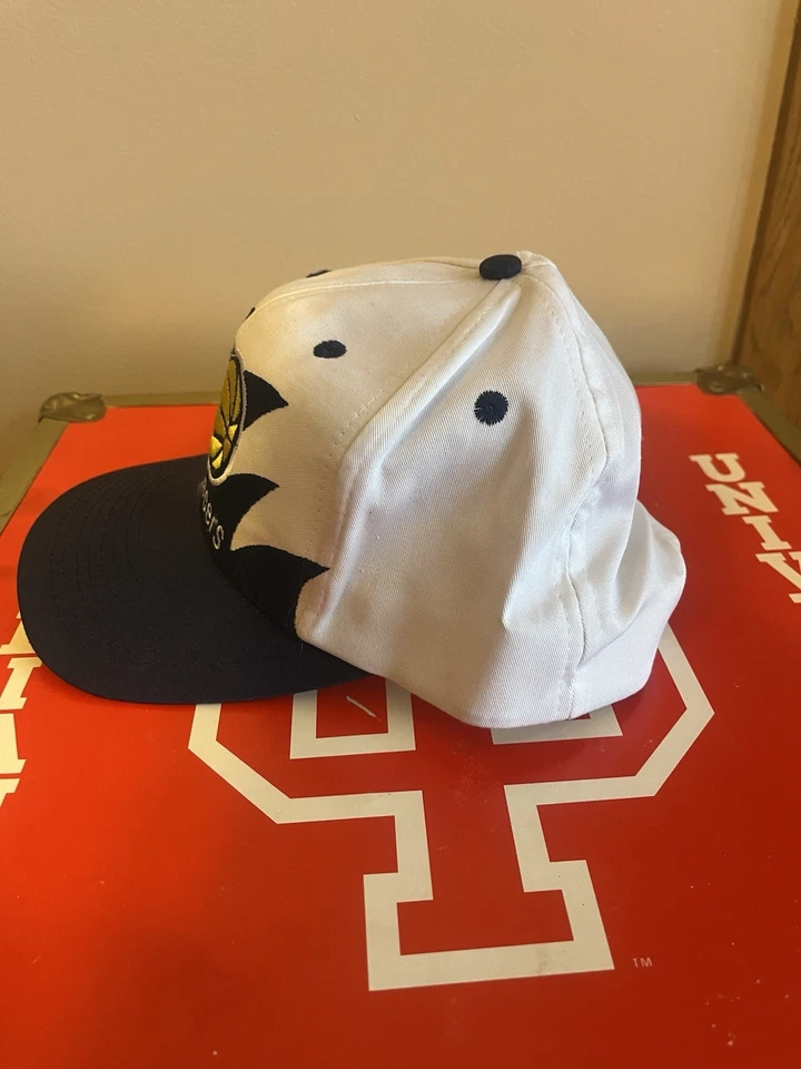 Gorra gorra vintage años 90 logotipo atlética Indiana Pacers diente de tiburón Snapback era años 90 Foto 3 de 4