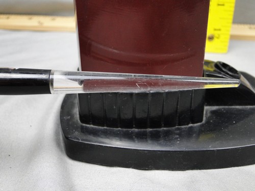 Vintage Esterbrook 9550 Feder klare Plexiglasspitze mit Tinte und Stifthalter - Bild 10 von 19