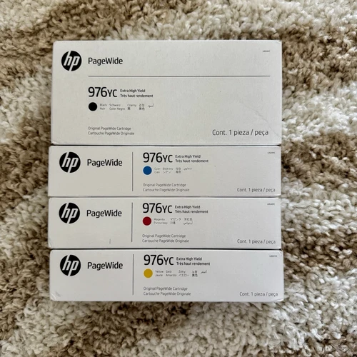 HP 976YC Ink Cartridge Set (CMYK) - High Capacity - Genuine HP - 2027 Date