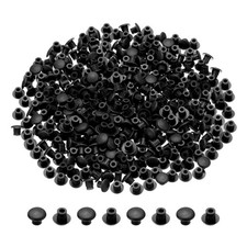 700Pcs Plastic Hole Plugs Screw Cap Covers, 5mm(3/16"),Black
