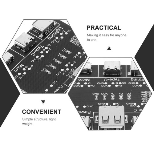 USB C Tester Data Cable Test Tool Test Board Fast Detection USB Cable Checker - 第 3/12 張圖片