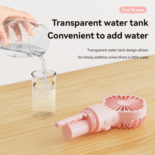 Ventilateur de brumisation portable rechargeable avec 68 heures d'autonomie pour - Afbeelding 3 van 15