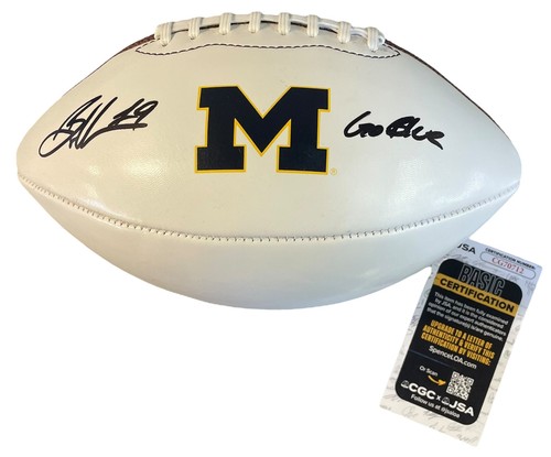 BRYCE UNDERWOOD SIGNIERT MICHIGAN WOLVERINES NIKE FOOTBALL JSA COA "GO BLUE"