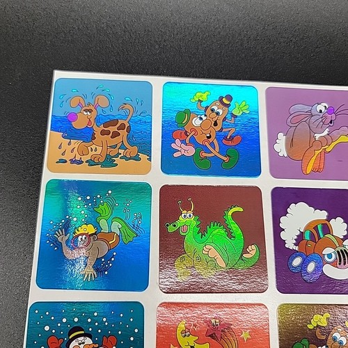Vintage 90’s Highlights Children Holographic Shiny Stickers Collection One Sheet #2 - Bild 3 von 11