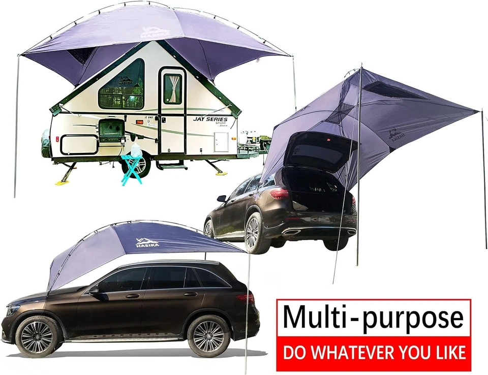 Durable Waterproof Awning Canopy with Sandbags for Camping and Portable Use - Image 4 of 4