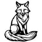 Fox Wall Decor Woodland Animal Art Rustic Nature Lover Gift 9.5" Plastic