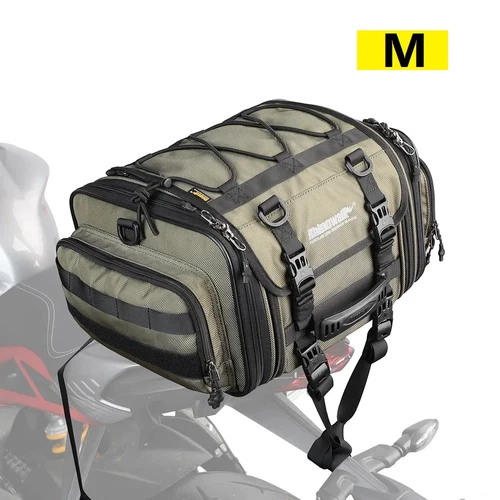 Rhinowalk Motorcycle Rear Seat Bag 19L-26L Waterproof Travel Motorcycle Tail Bag