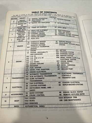 1992 GMC Vandura Rally Van Factory Service Repair Manual - Picture 3 of 6