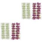 4 Boxen mit statischen Grasbüscheln, Eisenbahn-Modellbau, Diorama,