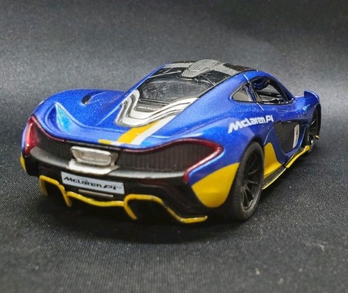 Kinsmart 1:36 Pull-Back Diecast McLaren P1 Race Car Opening Doors - Picture 6 of 8