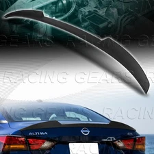 W-POWER UNPAINTED BLACK V-STYLE REAR TRUNK SPOILER WING FOR 19-25 NISSAN ALTIMA