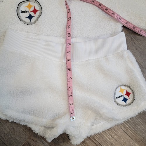 NFL Pittsburgh Steelers Set Women’s Small Sleepwear Sherpa White NWOT - Picture 10 of 15