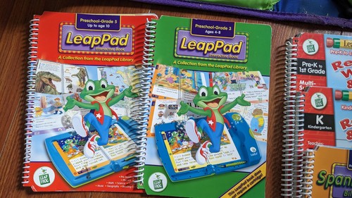 LeapFrog LeapPad Plus Writing LOT Books Cartridges Phonics Reading AUDIO FLAW - Picture 3 of 21