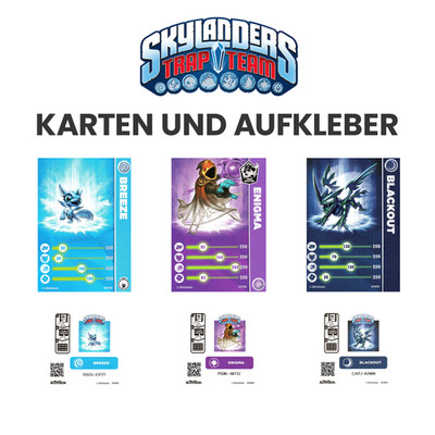 Skylanders Trap Team Karten & Aufkleber Auswahl
