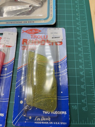 Vintage Les Davis Kuhglocke Flexitroll und 2 Paar Trollruder - Bild 2 von 4