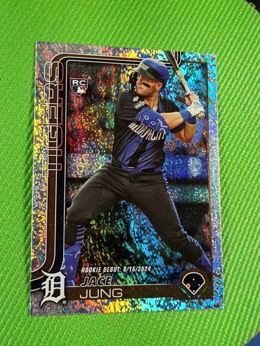 2025 Topps Update Jace Jung SP Rookie Sandglitter Card #US93 Detroit Tigers⚾ - Bild 4 von 8