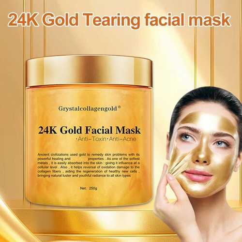 24K Gold Peel Off Moisturizing Facial Mask Deep Cleansing Remove Oil Anti-Acne - Picture 5 of 12