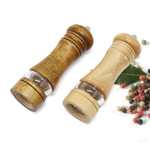 Ceramic Core Grind Tool Wooden Pepper Grinder Spice Bottle Pepper Mill Salt Jar - Picture 8 of 14