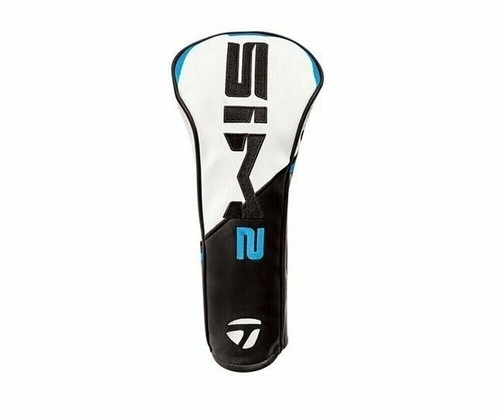 TaylorMade Golf 2021 SIM2 Fairway Wood Head Cover - Black/White/Blue - Picture 1 of 2