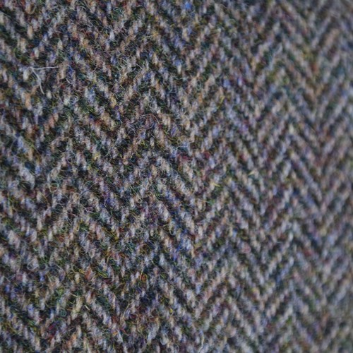Herringbone HARRIS TWEED Jacket 44L UK Size Mens Grey Wool Sport Coat Blazer - Picture 7 of 13