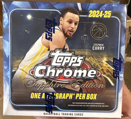 2024-25 Topps Chrome Sapphire Edition Basketball Hobby Box SEALED!! 
