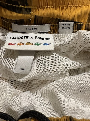 Lacoste x Polaroid Pants Yellow XXS Unisex - Limited Edition-(CA16995/RN67651) - Picture 9 of 12