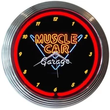 Neonetics 8MSCLE Muscle Car Garage Neon Clock