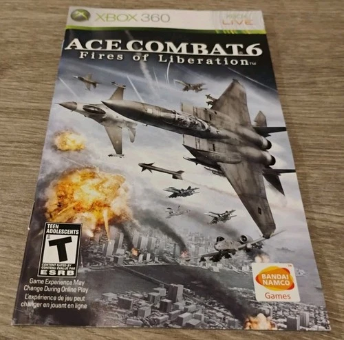 Ace Combat 6: Fires of Liberation (Microsoft Xbox 360, 2007) Manual Only