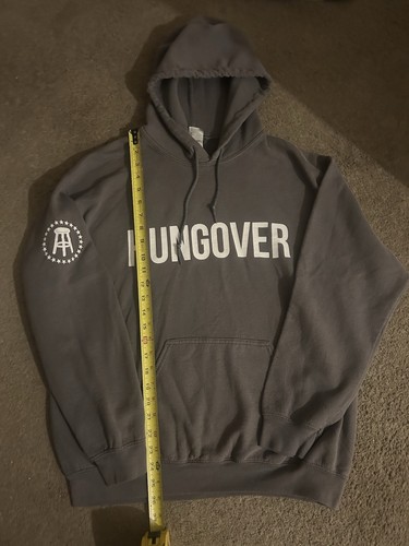 Barhocker Sport Hungover Hoodie grau Gr. XL Gildan Vintage Merch - Bild 7 von 8