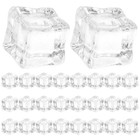  130pcs Fake Ice Cubes - Clear Vase Fillers Acrylic Rocks - for DIY Accessories