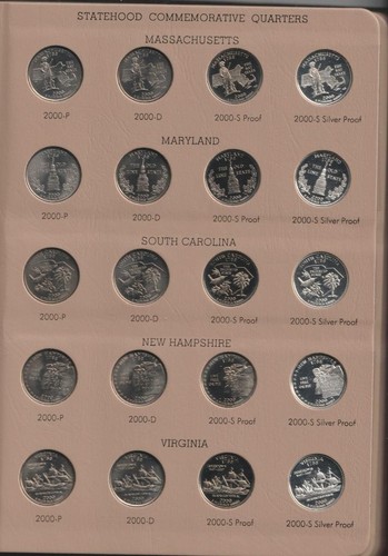 1999-2008 COMPLETE WASHINGTON STATE QUARTERS PDSS IN DANSCO ALBUMS (200 PIECES) - Picture 4 of 22
