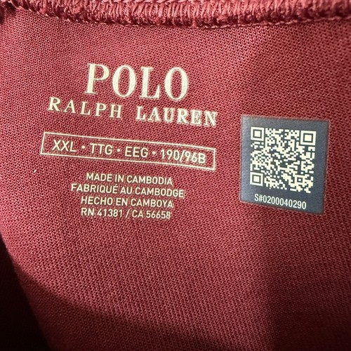 Polo Ralph Lauren Double-Knit Jogger Pant Burgundy Pockets Mens Size XXL - Picture 5 of 8