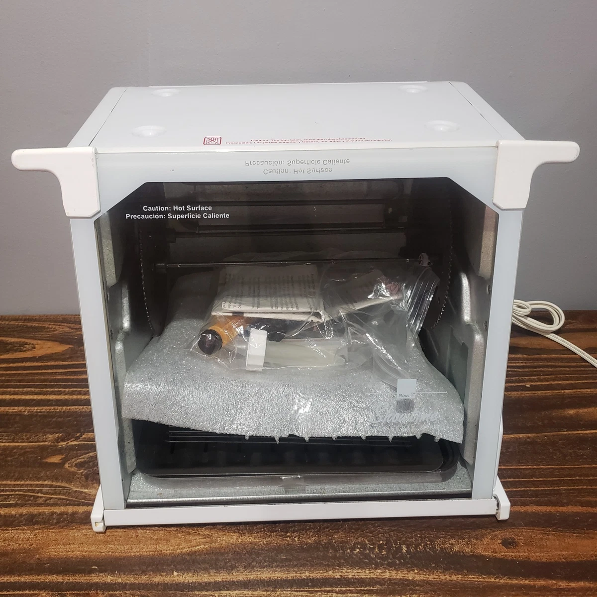 Ronco Compact Showtme + Rotssere BBQ Oven Jr Model 2500 Black as