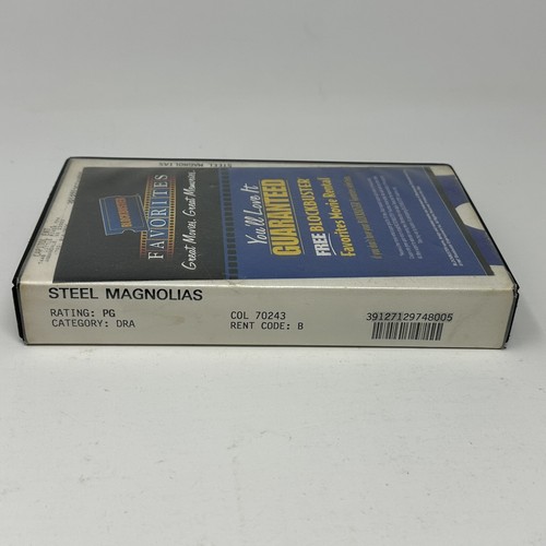 Steel Magnolias Blockbuster Rental Clam Shell VHS 1989 Julia Roberts Sally Field - Picture 3 of 14