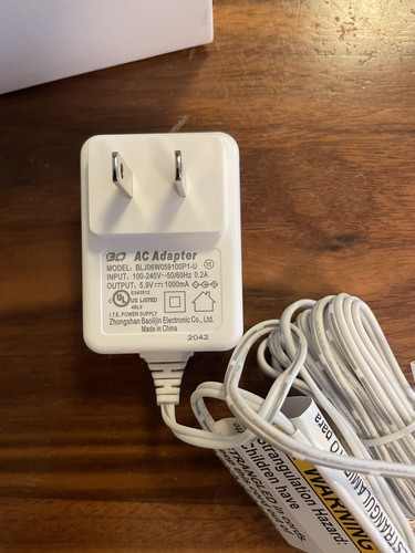 NIB Infant Optics Camera Unit Power Adapter Replacement Cord Baby BLJ06W059100P1 - Picture 2 of 4