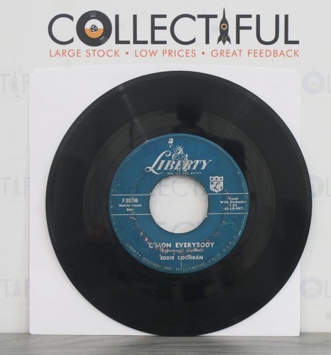 EDDIE COCHRAN - C’MON EVERYBODY - LIBERTY 1958 - 7" VINYL SINGLE 🔥 - Picture 1 of 2