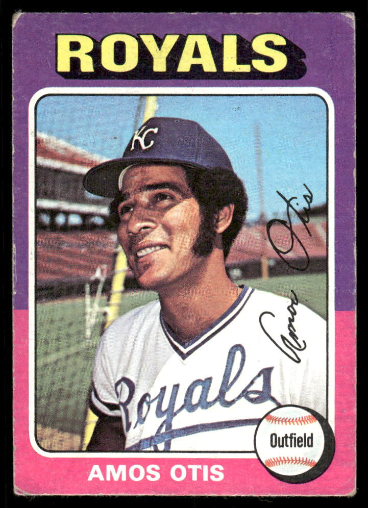 1975 Topps Mini #520 Amos Otis - POOR