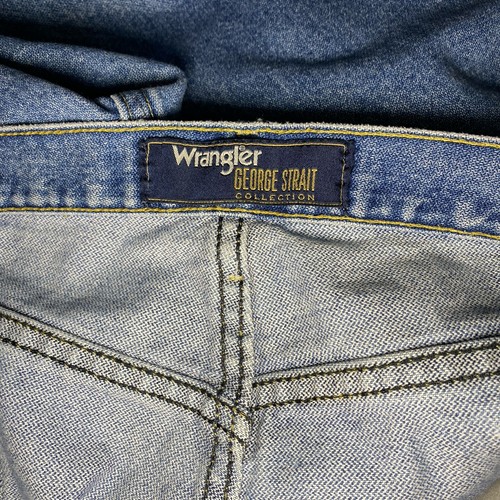 George Strait Wrangler Men's Jeans Blue Size 40x34 Cowboy Cut Straight - Picture 5 of 7